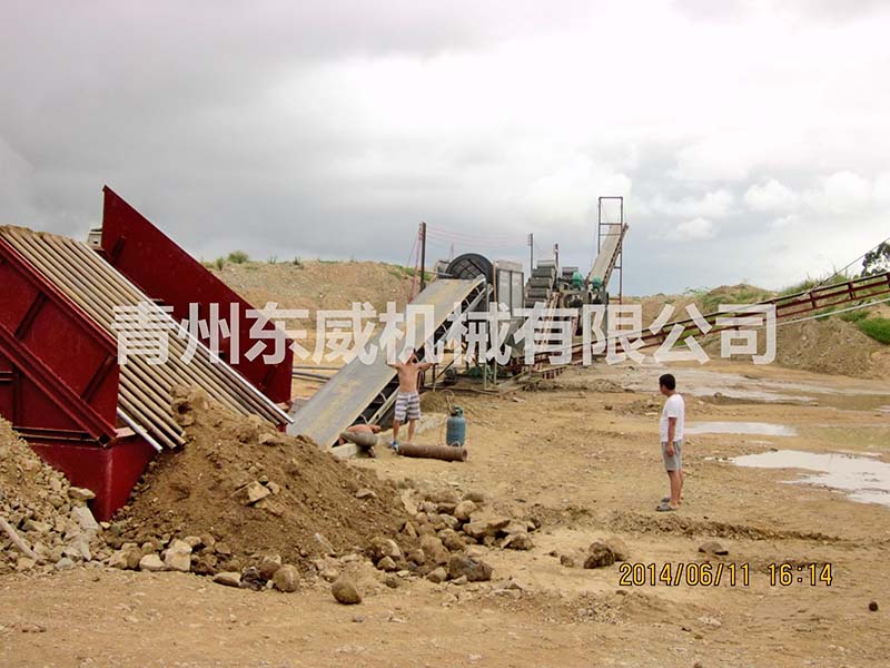 120m³挖斗洗砂机生产线